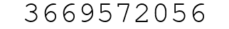 Number 3669572056.