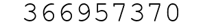 Number 366957370.