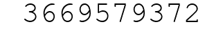Number 3669579372.