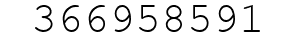 Number 366958591.
