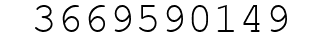 Number 3669590149.