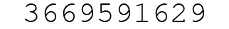 Number 3669591629.