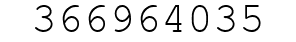 Number 366964035.