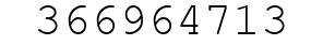 Number 366964713.