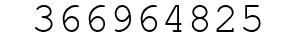 Number 366964825.
