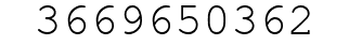 Number 3669650362.