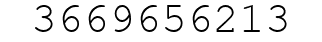 Number 3669656213.