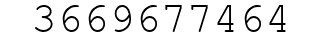 Number 3669677464.