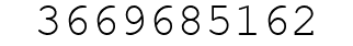 Number 3669685162.