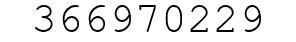 Number 366970229.