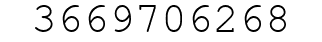 Number 3669706268.