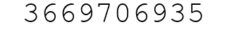 Number 3669706935.