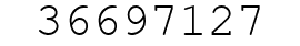 Number 36697127.