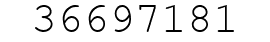 Number 36697181.