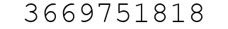 Number 3669751818.