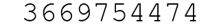 Number 3669754474.