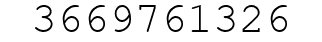 Number 3669761326.