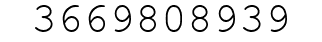 Number 3669808939.