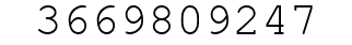Number 3669809247.