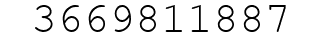 Number 3669811887.