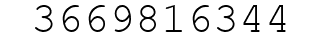 Number 3669816344.