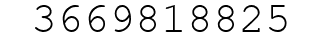 Number 3669818825.
