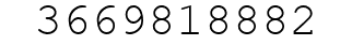 Number 3669818882.