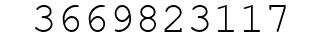 Number 3669823117.