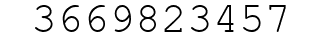 Number 3669823457.