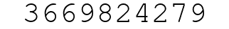 Number 3669824279.