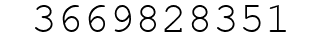 Number 3669828351.