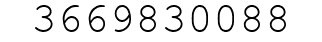 Number 3669830088.