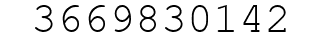 Number 3669830142.