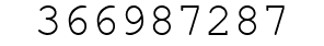 Number 366987287.