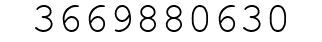 Number 3669880630.