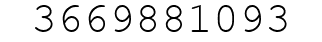Number 3669881093.