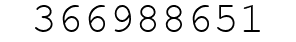 Number 366988651.