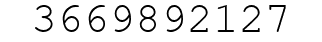 Number 3669892127.