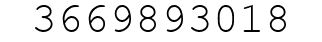 Number 3669893018.