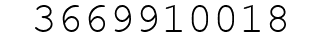 Number 3669910018.