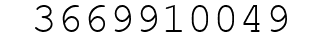 Number 3669910049.