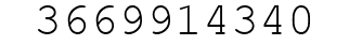 Number 3669914340.