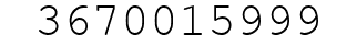 Number 3670015999.
