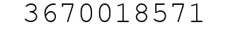 Number 3670018571.