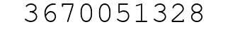 Number 3670051328.
