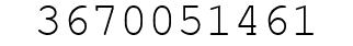 Number 3670051461.