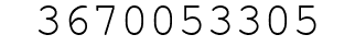 Number 3670053305.