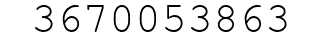Number 3670053863.