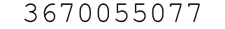 Number 3670055077.