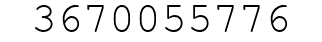 Number 3670055776.